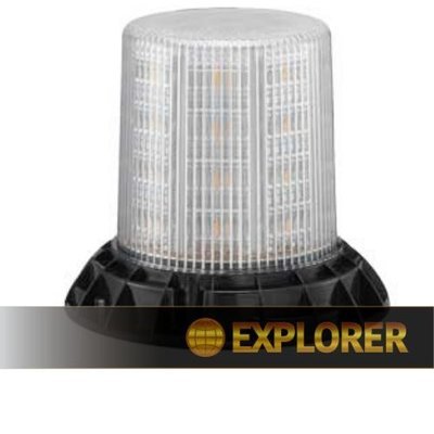 LED Zwaailamp 3-bouts montage 10/30V R65