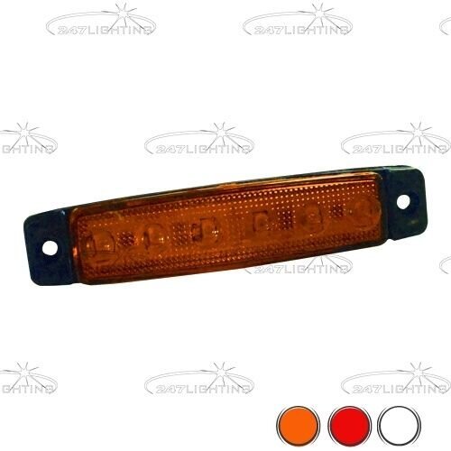 LED zijmarkering | oranje | 12-24v 
