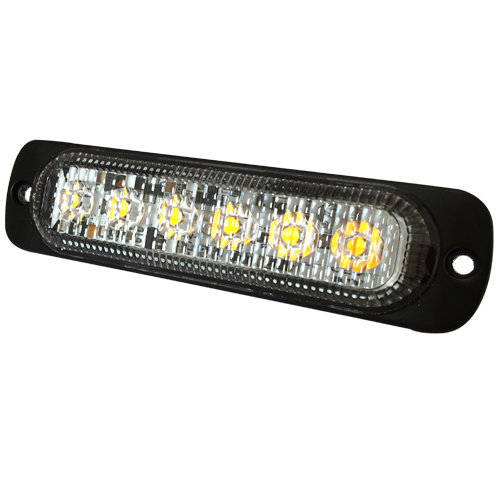 6 LEDs flitser oranje 10-30V  R10